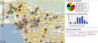 WhoIsSick.org : Google Maps Sickness Mashup