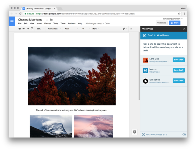 WordPress for Google Docs Lets Multiple Users Collaborate on Content in ...