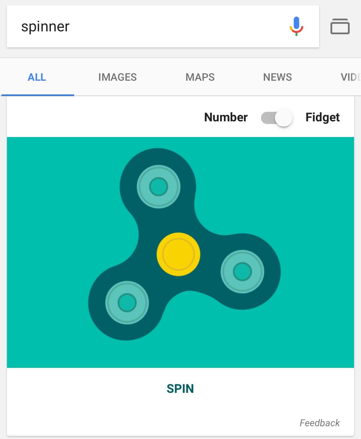 Google Catches Fidget Spinner Fever, Has One as an Easter Egg