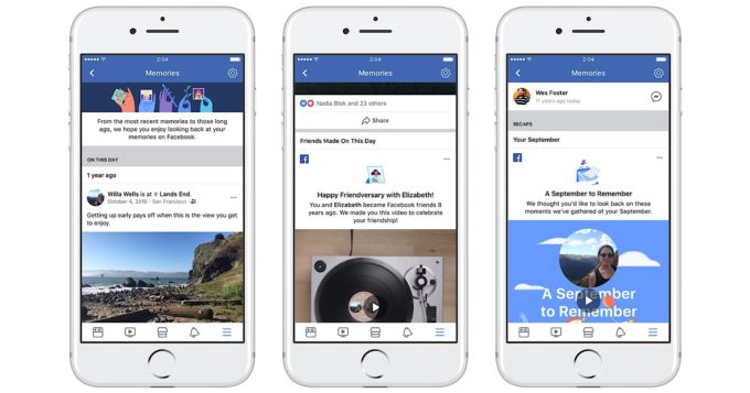 Facebook’s New “Memories” Page Highlights Engaging Posts from Years Past