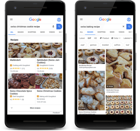 Google Search Console Adds Report for Recipe Structured Data