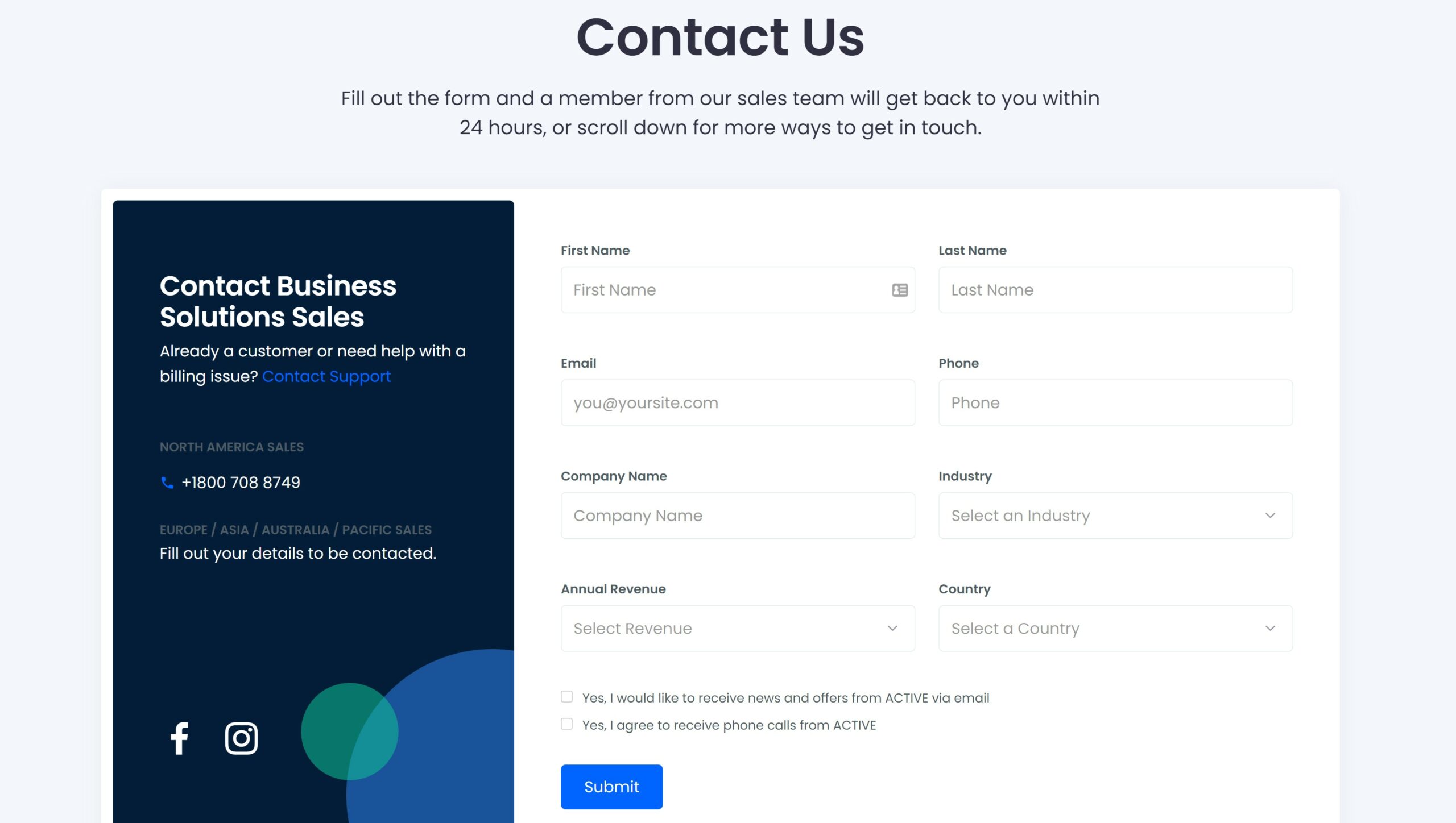 Contact Us Page Examples: 44 Designs For Inspiration
