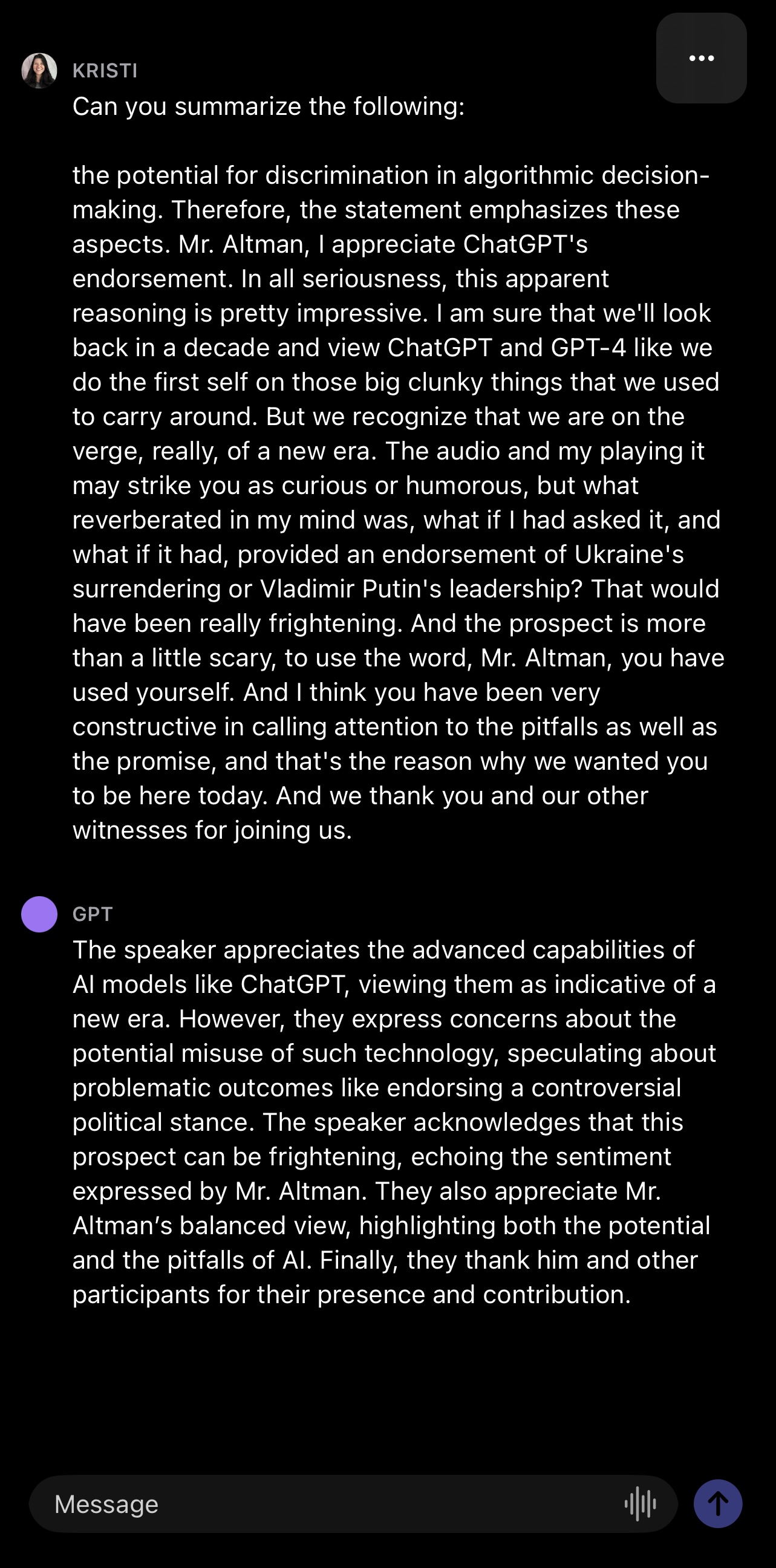 official openai chatgpt app ios iphone 7 6466729c20902 sej - A Look Inside The New ChatGPT iPhone App From OpenAI