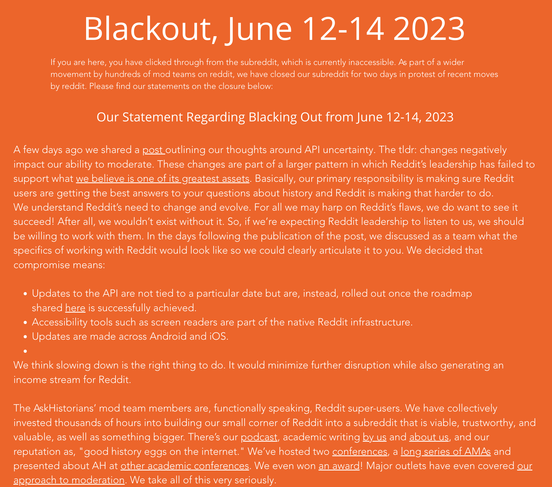 reddit blackout subreddit statement 64873c8cc1cf5 sej e1686587548726 - Is Reddit Down? Why Your Favorite Subreddits Went Private