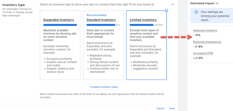 content exclusions estimated impact 65b18b6d5817c sej 768x367 - 12 Hidden PPC Features You Should Know About