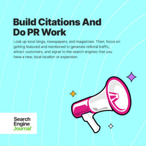 Build Citations and Do PR Work - How to rank in new markets