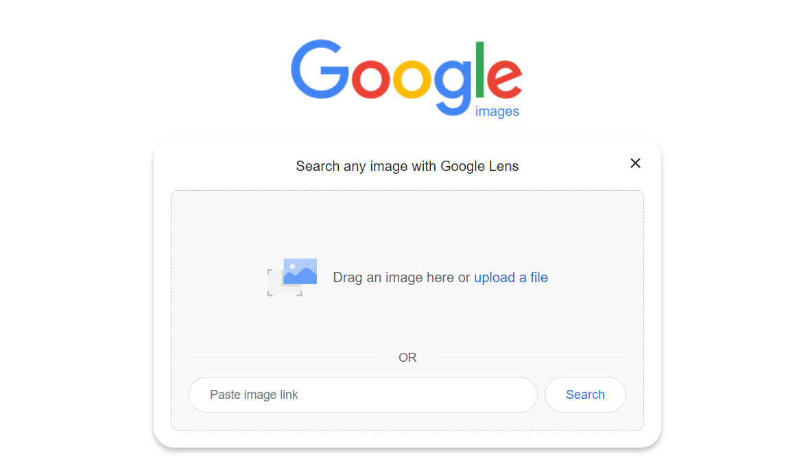 Screenshot of Google Images search engine, July 2024
