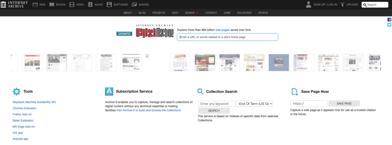 Wayback Machine: 5 Alternatives To Try