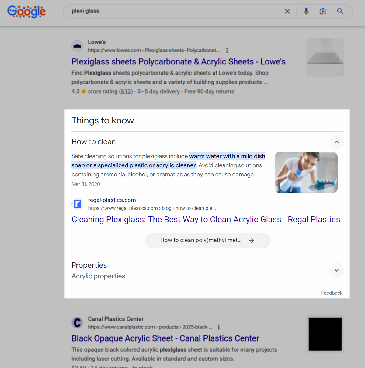 8 google result 419 - Critical SERP Features Of Google’s Shopping Marketplace