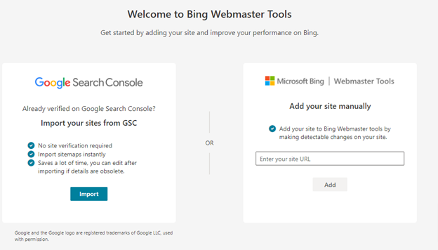 Bing Webmaster Tools