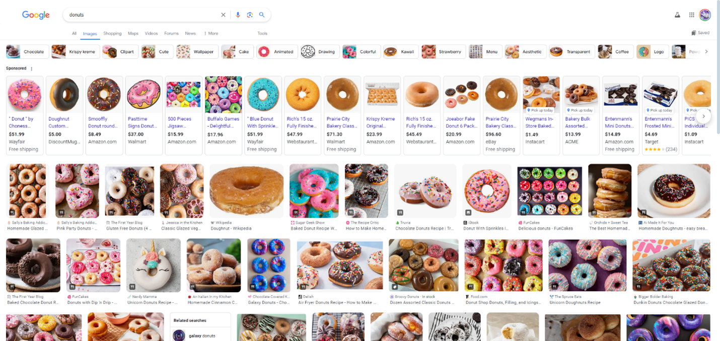 Google hunt  for donuts