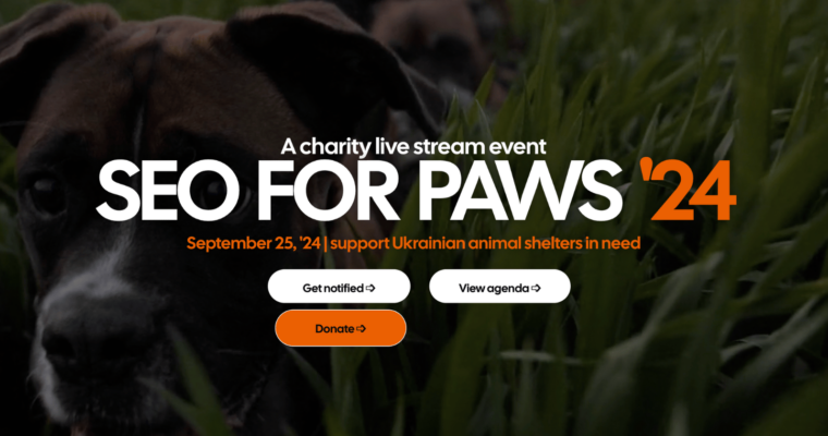 SEO For Paws Free Live Stream Conference To Support Pet Shelters