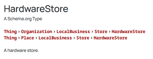 recommended local business schema for a hardware store 895 - A Complete Guide To Local Structured Data & Rich Results