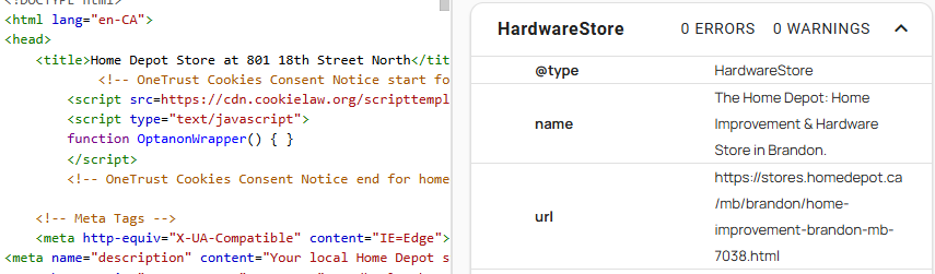 Validated Schema Example (VALIDATED WITH NO ERRORS/WARNINGS) 